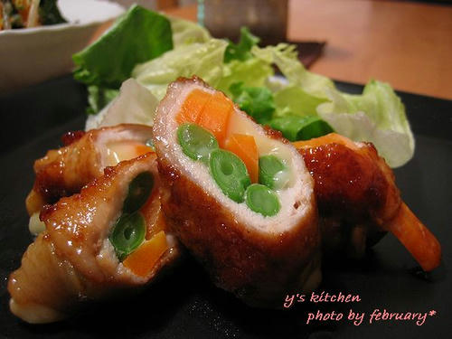 豚肉チーズロール１