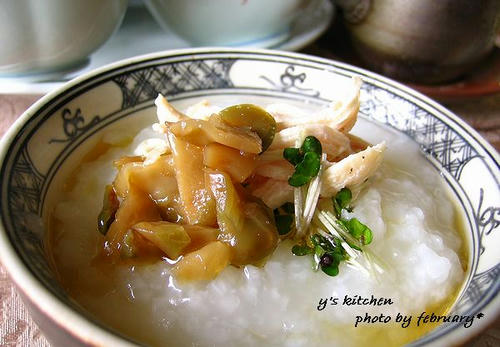 白がゆ中華風