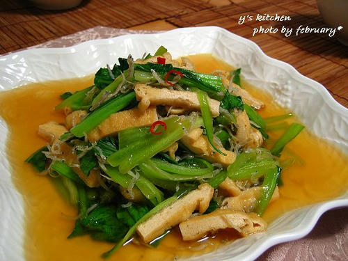 青梗菜と油揚げのあっさり煮