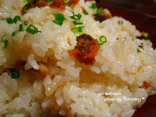 ウニとサザエの炊き込みご飯１