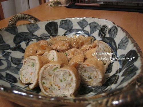 鶏ひき肉の信田巻き１