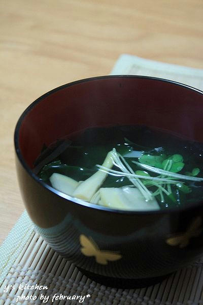 たけのこのお吸い物