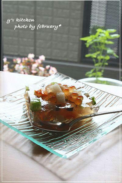 カラフル野菜とイクラの五目寄せ