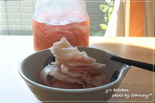 しょうがの甘酢漬け－１