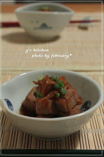 まぐろのしょうが醤油煮