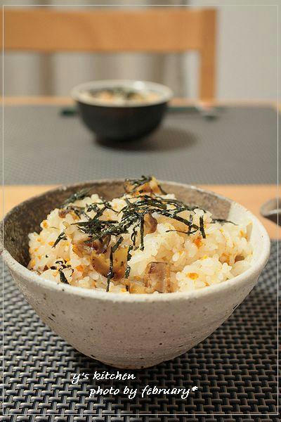 ウニとさざえの炊き込みご飯－１