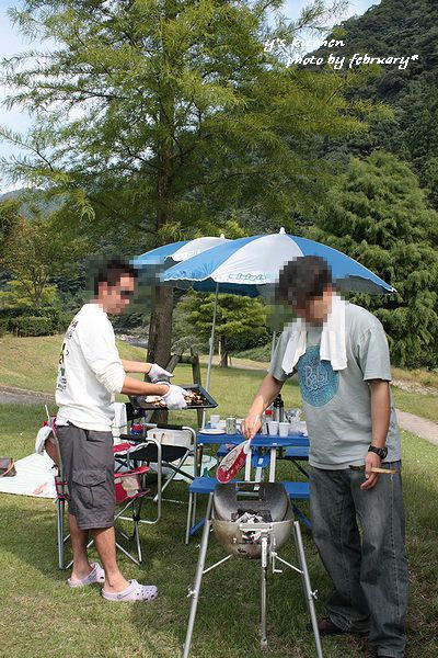 焼き担当は男たち
