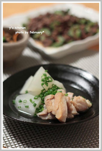 塩鶏と大根の煮物－２