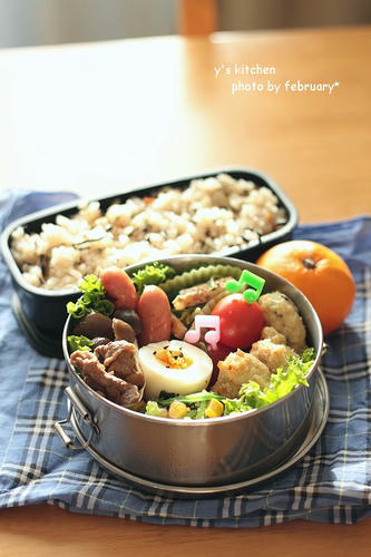 ひじきご飯のお弁当