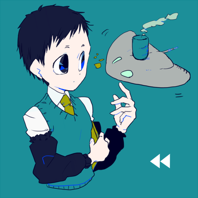 安治さんとメガネクロツバエイ