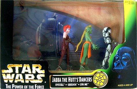 18 08 25 Star Wars Basic Figure The Power Of The Force Cinema Scene Jabba The Hutt S Dancers Ban S Collection