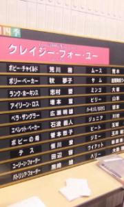 キャスト表