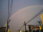 雨空に虹