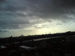 台風の空
