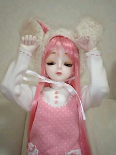 ピンクのうさぎ1