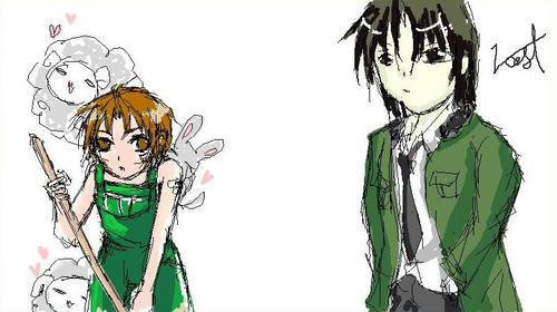 ひつじ～うさぎ～おとこのこ～(え