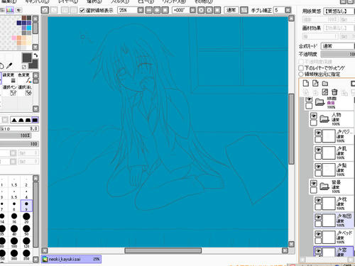 塗り終わったのを紹介した後、塗り絵として線画を配布しようかな～なんて思っているのですが、塗る人いる?
