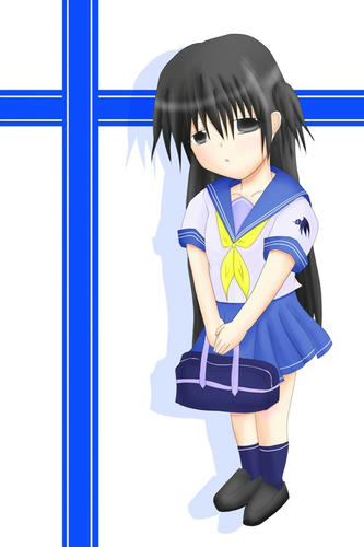 赤リボンが激しく捨てがたかったのですが、高校のメンツと一緒にしてもな～で黄色リボン
