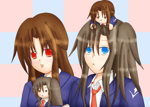 かゆきちゃんぬいぐるみとみゆきちゃんぬいぐるみ