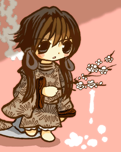うめのずばいのどうじ 梅の細枝の童子