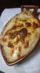 チーズのっけて焦げ目をつけて