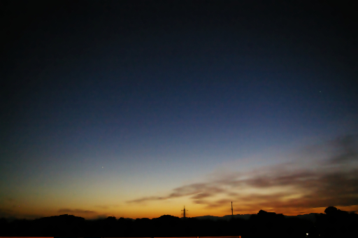 夕暮れ