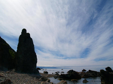 青い岩塔