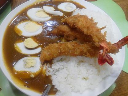 コロンボのエビフライカレー
