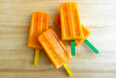 Coconut Carrot Ice Pops the carrot