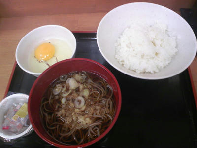 笑いそば@茅場町の朝ごはん