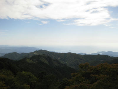 海を臨む展望