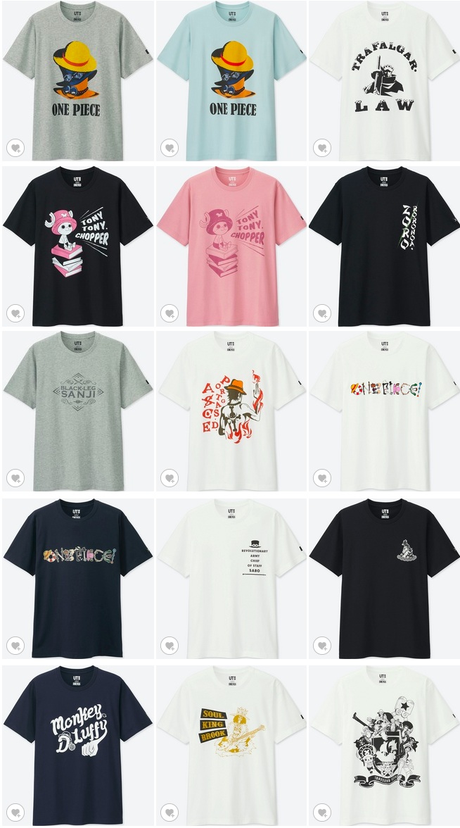 1着990円 ユニクロ One Piece コラボtシャツ 4年ぶり再登場 Logpiece ワンピースブログ シャボンディ諸島より配信中