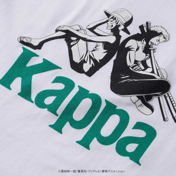 ロゴの男女がワンピースのキャラクターに Kappa One Pieceコラボアイテム 発売 Logpiece ワンピース ブログ シャボンディ諸島より配信中