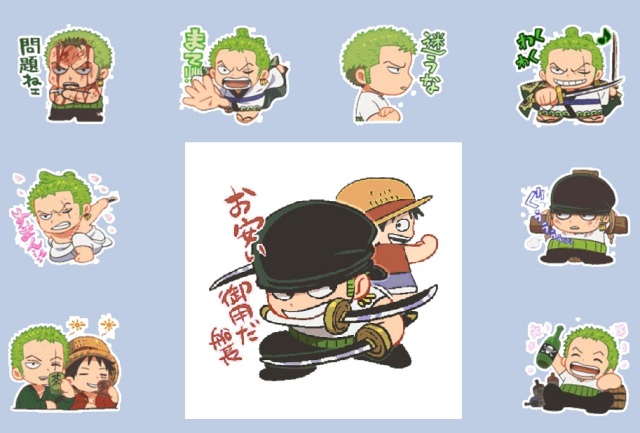 Lineスタンプ One Piece コラボ企画 参加著名人発表 第2弾 Logpiece ワンピースブログ シャボンディ諸島より配信中