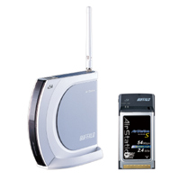 BUFFALO AirStation BroadBandルータ 無線LAN カードセットモデル WHR-G54S/P