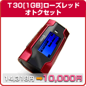iriver フラッシュメモリープレーヤー T30 １GB セット