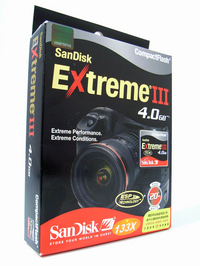 SanDisk 超高速133倍速 Extreme3 CFカード4GB 『SDCFX3-4096-904』