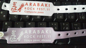 アラバキ2011リストバンド
