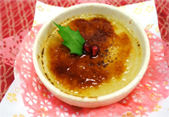 里芋のクリームブリュレ