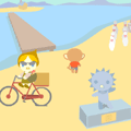 太陽の石像