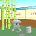和の庭から脱出