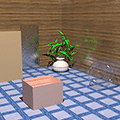 ベッドのある部屋からの脱出