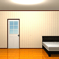 ベッドがある部屋からの脱出