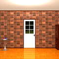 模様のある窓の部屋からの脱出