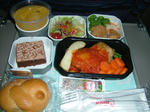 往路機内食夕