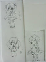 園児３人。