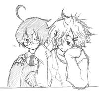 ニコさん宅の剛壱くんと拙宅の螺旋。