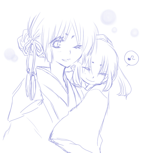 即席ユキメノコ擬人化/なかよし姉妹