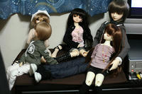 テレビ映ってら。