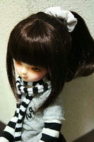 冬はマフラー巻いてたの。